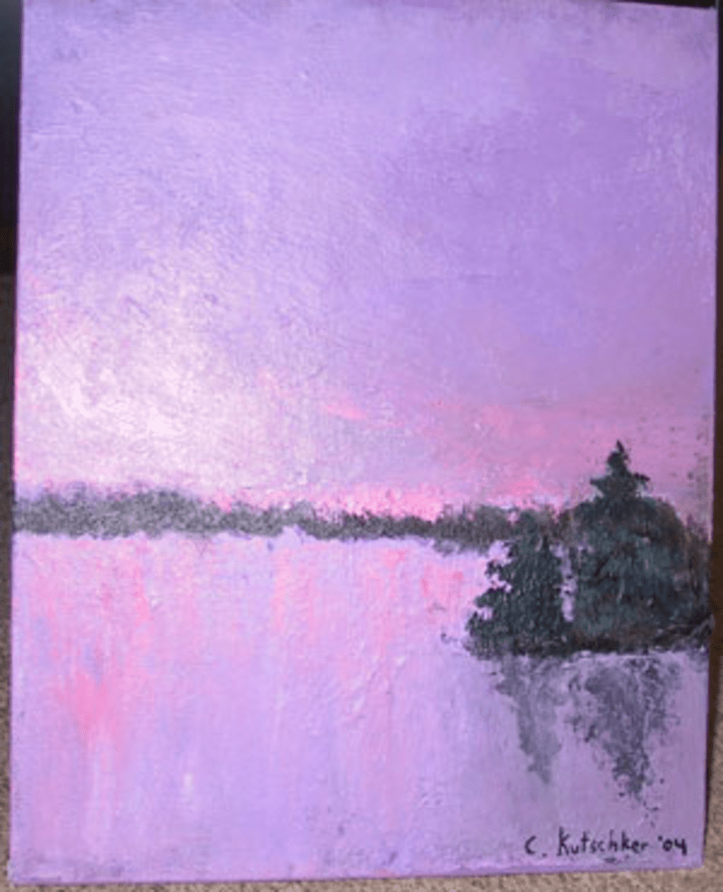 image of Reflected Trees By Lake